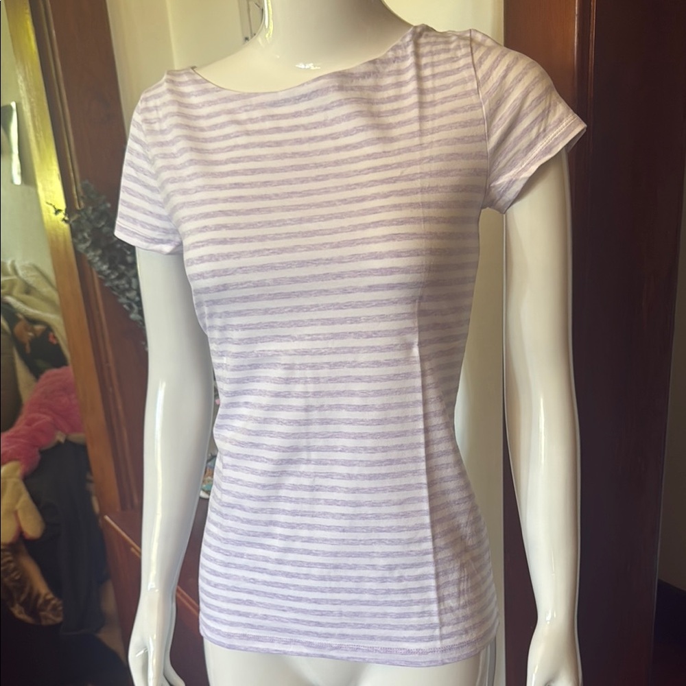 NWT jones NY size small Striped Purple Women's Top